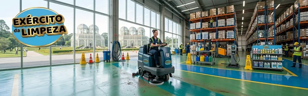 Limpeza de Pisos Industriais e Galpões em Curitiba